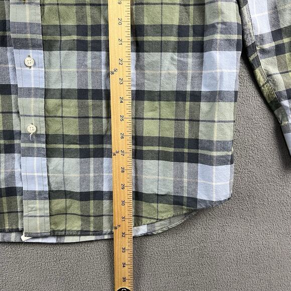 Cinch Shirt Mens Size Large Green Long Sleeve Button Up Plaid Western Rodeo - Picture 9 of 9